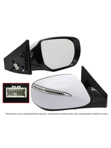 Зеркало Hyundai Santa Fe 12-15 (Справа Обогрев Регулировка Повторитель поворота 6 контактов)