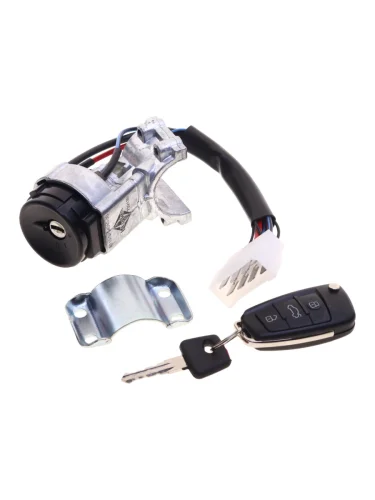 Замок зажигания ВАЗ-2110 НО в сборе ЛЮКС с выкидным ключом (активирован) НИКА