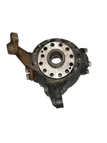 Кулак поворотный УРАЛ левый (опора шаровая 12 отверстий) в сборе с 2003г. URAL