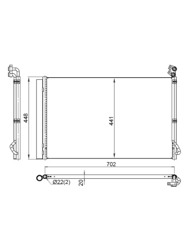 Радиатор кондиционера Tesla Model X 15-