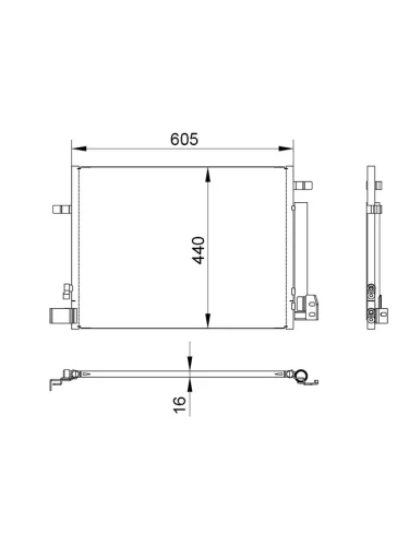 Радиатор кондиционера Chevrolet Camaro 15-23