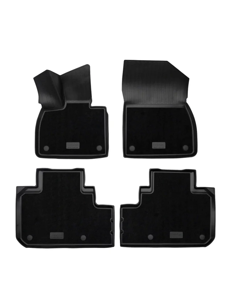 Комплект комбинированных ковриков в салон (1 и 2 ряд) Norplast Unidec Li L9 (2022-2025) (черный)  в Воронеже Воронежской области