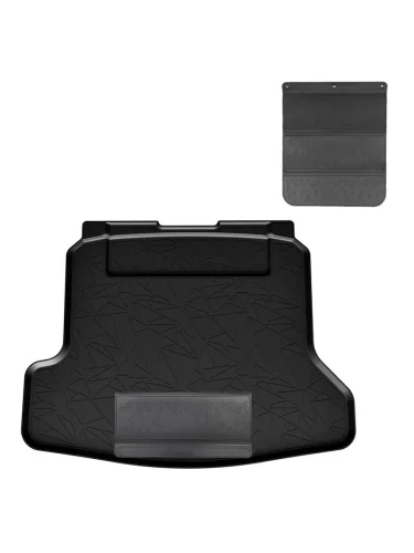 Коврик багажника (полиуретан) Norplast Unidec (черный с полиуретановым фартуком) GAC Empow седан (2025)