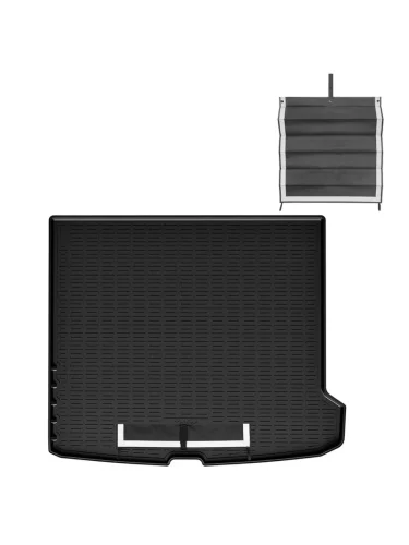 Коврик багажника (полиуретан) Norplast Unidec (черный с текстильным фартуком) Mercedes-Benz GLC class X254 (2023-2025)