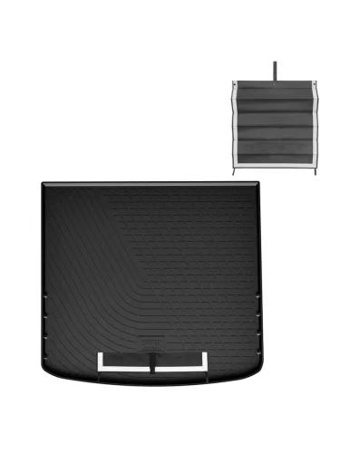 Коврик багажника (полиуретан) Norplast Unidec (черный с текстильным фартуком) Li L7 (2022-2025)