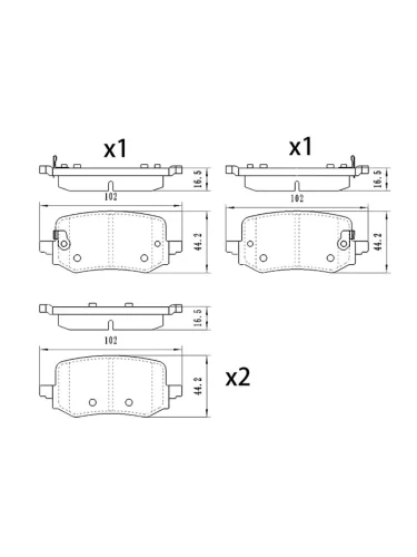Колодки тормозные (Сзади) Hyundai Tucson 21-  Kia Sportage 21-