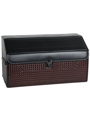 Органайзер в багажник 55х30х30см 3D экокожа черно-коричневый PREMIER