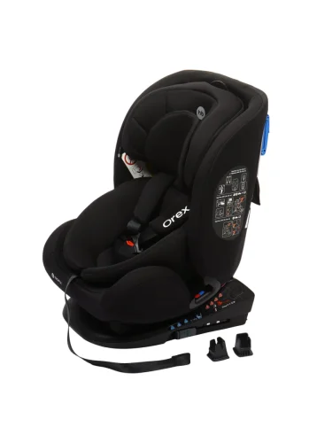Автокресло детское 0-36кг (0+I-ll-IlI) 0-12лет total black OREX Isofix HAPPY BABY
