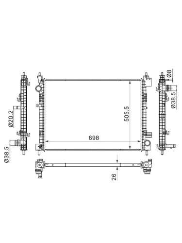 Радиатор Haval Dargo 22-