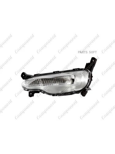 Фара противотуманная Hyundai Solaris (17-) правая овал Component