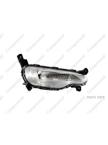 Фара противотуманная Hyundai Solaris (17-) левая овал Component