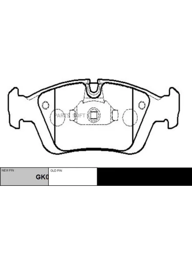 Колодки дисковые передние bmw e36 1.6i-2.8i1.8td-2.5tds 90>