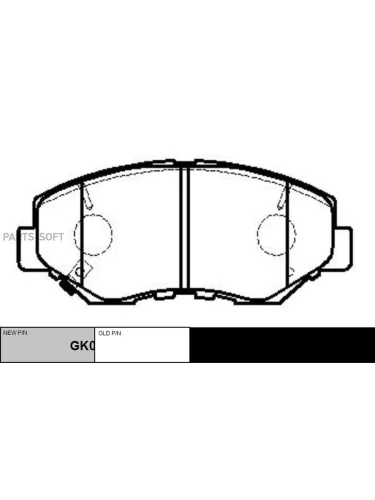 Колодки тормозные Honda Accord 06- CR-V (RD) 01-06 Element 03-11 Stepwgn 09-15 передние CTR CKHO-16