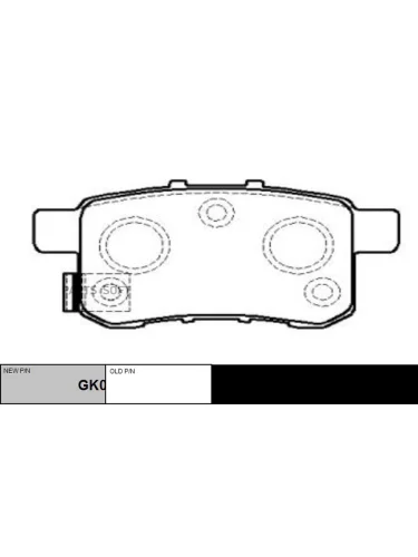 Колодки тормозные Honda Accord (CU  CR) 08- задние дисковые CTR CKHO-24