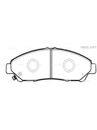 Колодки тормозные Acura MDX 07-11; Honda Pilot 09-11 передние CTR CKHO26GK0343
