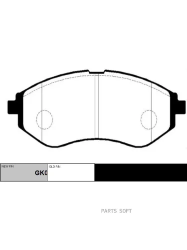 Колодки тормозные Chevrolet Aveo (T200 T250) 03- передние CTR CKKD-11