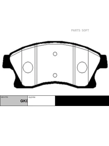 Колодки тормозные Chevrolet Cruze 09-  Aveo (T300) 11-; Opel Astra J 09- 15&039;&039; передние CTR CKKD-21