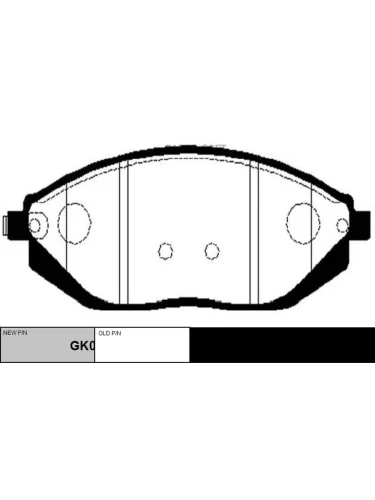 Колодки тормозные Chevrolet Spark (M300) 10- передние CTR CKKD23GK0451