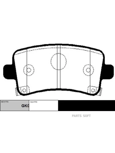 Колодки тормозные Opel Insignia 08-; Chevrolet Malibu (V300) 12- задние CTR CKKD-25
