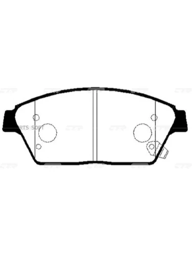 Колодки тормозные Chevrolet Cruze 09-  Aveo (T300) 11-; Opel Astra J 09- 15&039;&039; передние CTR CKKD-26