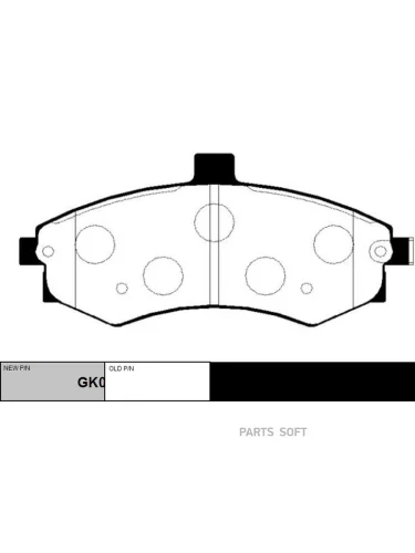 Колодки тормозные Hyundai Elantra (XD) 00- Matrix (FC) 01- передние CTR CKKH-27