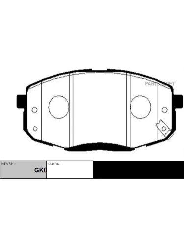 Колодки тормозные Hyundai i30 (FD) 07-; Kia Ceed (ED) 06- Cerato (TD) 09- передние CTR CKKH-40