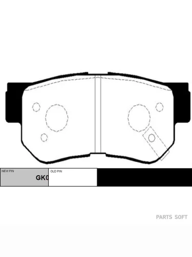 Колодки тормозные Hyundai Getz 05- задние CTR CKKH-8