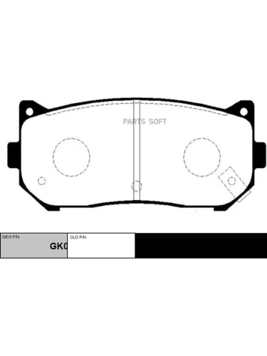 Колодки тормозные Kia Spectra Иж Carens I II 00- Cerato 01- Shuma I II задние дисковые CTR CKKK-10