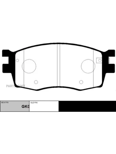 Колодки тормозные Kia Rio 2 05- CTR CKKK35GK0541