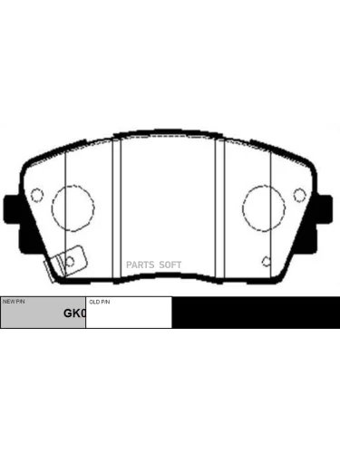 Колодки тормозные Kia Picanto II 11- передние CTR CKKK-48