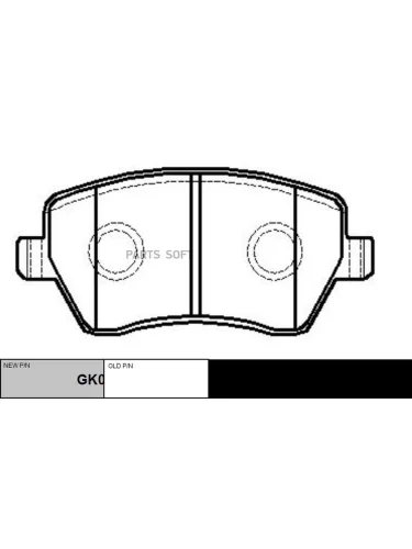 Колодки тормозные Lada Largus (-ABS)  Vesta; Renault Duster  Logan 08-; Nissan Almera 12- передние CTR CKN-126
