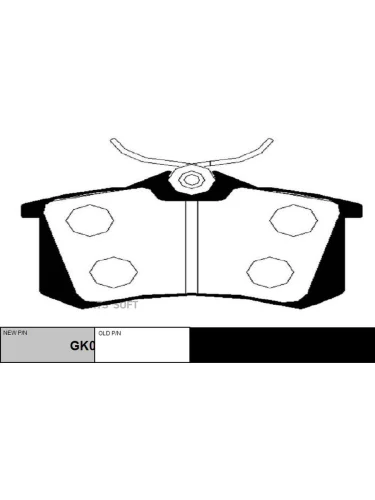 Колодки тормозные VAG Octavia 04-12 Yeti 09- Golf VI 08- Jetta 10- A3 04- задние (1KT) CTR CKSS-10