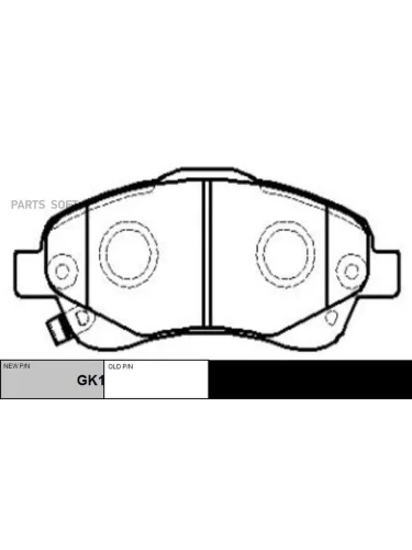 Колодки тормозные Toyota Avensis (T250) 03-08  Corolla Verso 04-09 передние CTR CKT-154