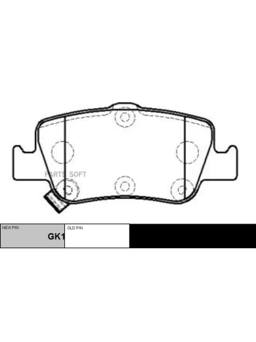 Колодки тормозные Toyota Corolla (E150 E180) 06-  Auris (E150 E180) 07- задние (Bosch) CTR CKT-176