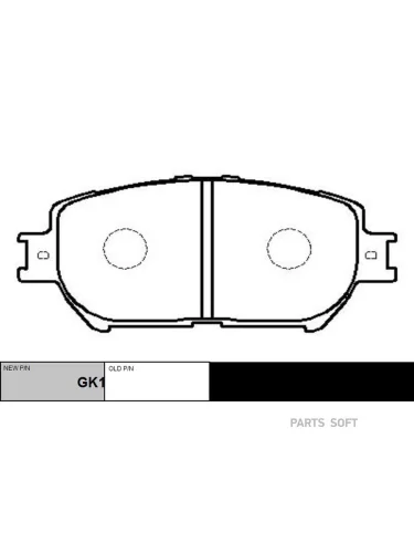 Колодки тормозные Toyota Camry 01-06 CTR CKT19GK1033