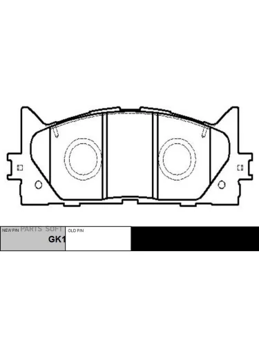Колодки тормозные Toyota Camry (V40  V50) 06-; Lexus ES 06- передние CTR CKT-51