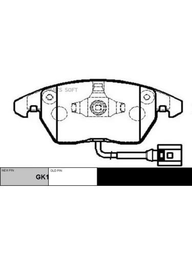 Колодки тормозные VAG Polo Sedan RUS 10- Golf 97- Passat; Rapid 15- Octavia 04- (1ZС) перед CTR CKVW-7