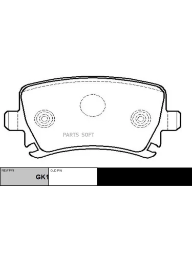 Колодки тормозные VAG Golf V 06- Passat 05- Jetta 06- Octavia 04- A3 A4 A6 03- задние CTR CKVW-8