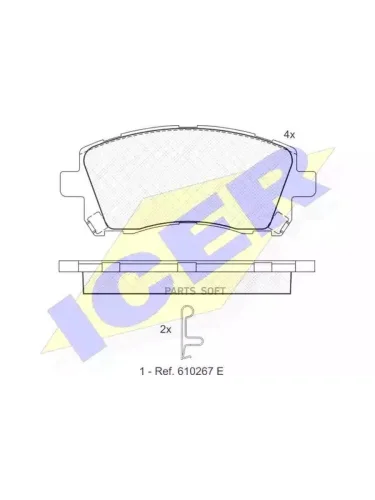 Колодки тормозные Subaru Forester 97- передние ICER 181247