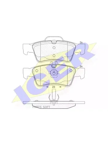 Колодки тормозные MB W211 W220 задние дисковые =GDB1546 ICER 181576