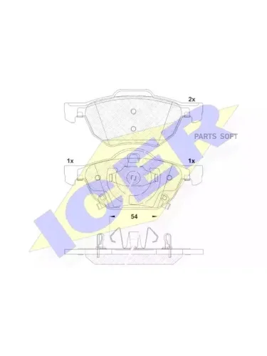 Колодки тормозные Honda Accord 03-08 ICER 181695