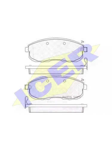 Колодки тормозные Nissan Juke 10- передние ICER 181882