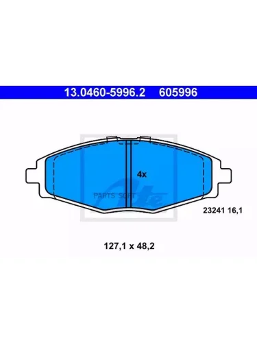 Колодки тормозные дисковые передн  CHEVROLET: MATIZ 0.80.8 LPG1.01.0 LPG 05-  SPARK 0.81.0 SX 05-  DAEWOO: LANOS 1.41.5 97-  LANOS седан 1.41.5 97-  MATIZ 0.81.0 98-