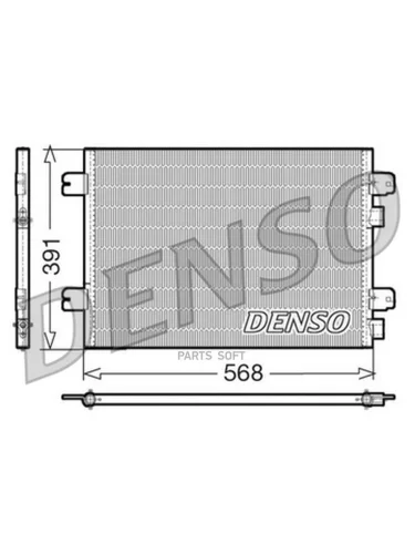 Радиатор кондиционера DENSO DCN23011 RENAULT LOGAN 1.4-1.61.5TD 04-