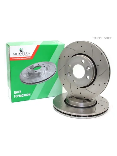 Диск тормозной LADA Vesta SWSW Cross перфо Евро (перфорация + насечка)