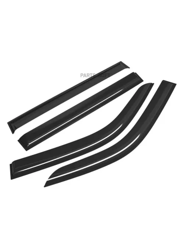 Дефлекторы на боковые стекла Toyota Land Cruiser 100 (J100); Lexus LX470 (UZJ100) 98-07 4 шт. Corsar накладные Azard DEF00412