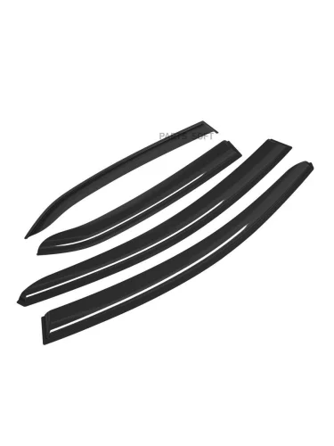 Дефлекторы на боковые стекла Kia Cerato II 09-13 накладные 4 шт. Voron Glass Corsar DEF00496