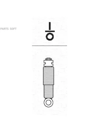 Амортизатор задний CITROEN C4 1104->