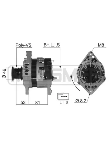 Генератор DAEWOO NEXIA