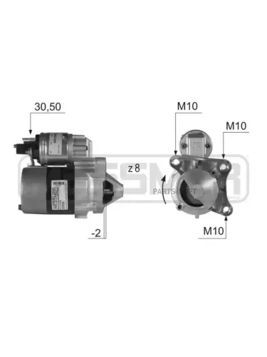 Стартер RENAULT MEGANE II